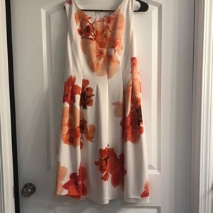 Calvin Klein floral sleeveless dress